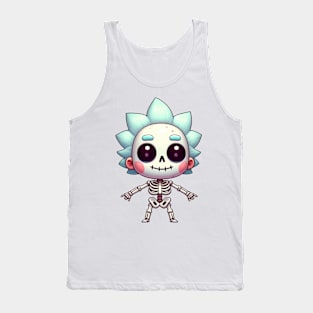 Crazy Scientist Skeleton Tank Top